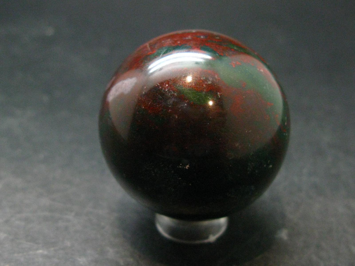 Bloodstone Sphere From India - 1.5" - 76.08 Grams