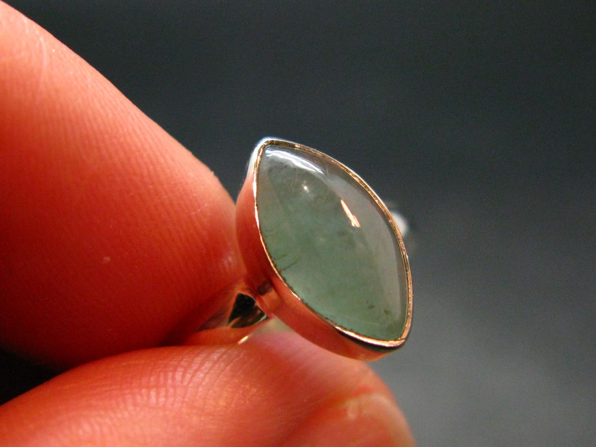 Extremely Rare Grandidierite Silver Ring From Madagascar - Size 6 - 2.65 Grams