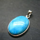 Turquoise Silver Pendant - 1.4" - 5.74 Grams