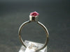 Bixbite Red Emerald Beryl Silver Ring From Utah USA - Size 6 - 1.90 Grams