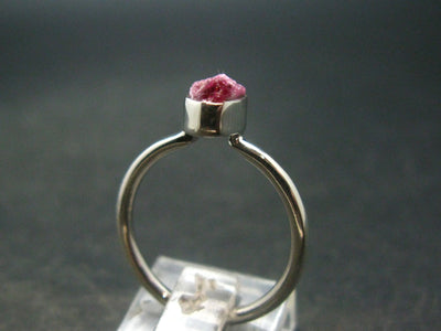 Bixbite Red Emerald Beryl Silver Ring From Utah USA - Size 6 - 1.90 Grams