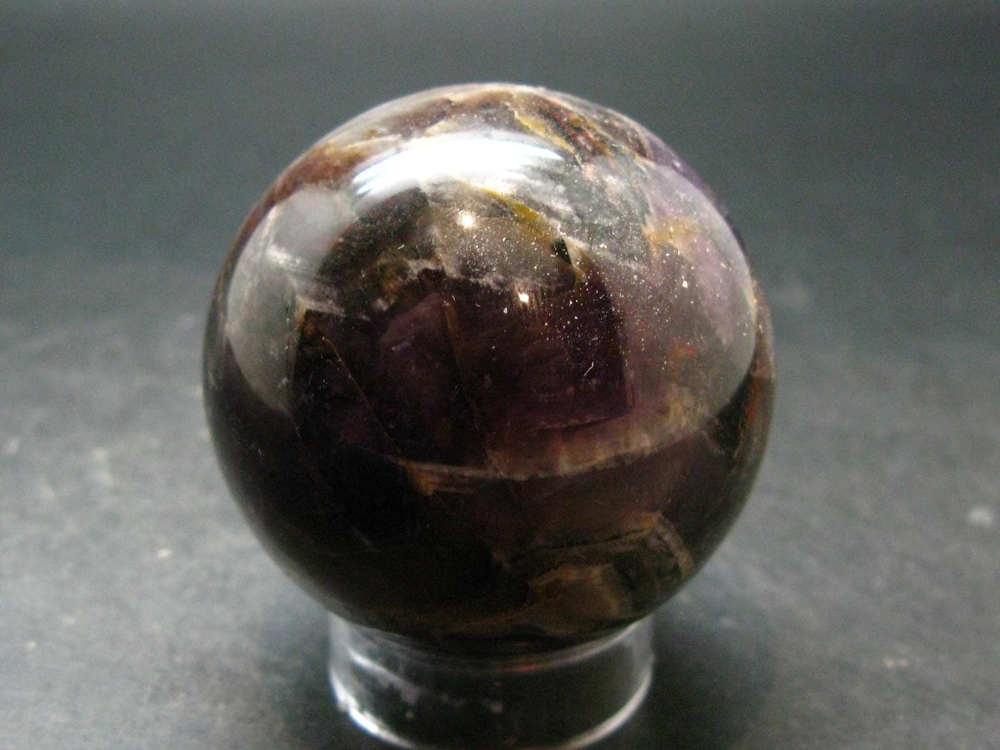 Huge Auralite Super 23 Large Sphere Ball Amethyst From Canada - 2.0" - 189.65 Grams