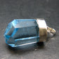 Blue Topaz Sterling Silver Pendant From Brazil - 1.6" - 14.57 Grams
