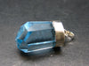 Blue Topaz Sterling Silver Pendant From Brazil - 1.6" - 14.57 Grams
