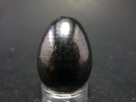 Black Shungite Egg From Russia - 1.0"