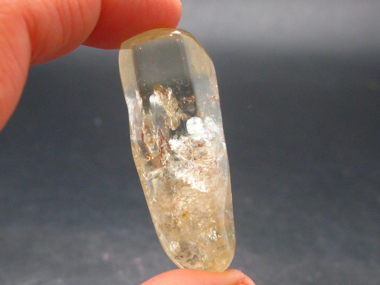 Nice Untreated Unheated Citrine Tumbled Stone from Zambia - 91.0 Carats - 1.8"