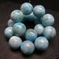 Larimar Genuine Bracelet ~ 7.5 Inches ~ 13mm Round Beads