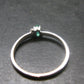 Emerald Crystal Silver Ring from Colombia - 1.40 Grams - Size 8