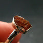 Pezzottaite Crystal Silver Ring From Madagascar - Size 8 - 2.03 Grams