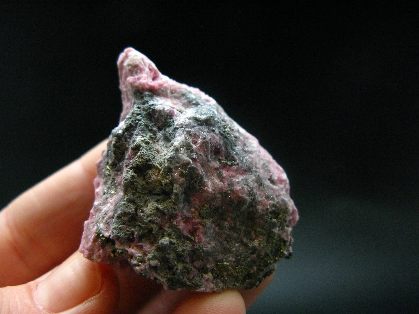 Large Rich Pink Rhodonite Rodonite Cluster From Peru - 1.8"