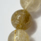 Elegant Rutilated Crystal Bead Bracelet – Natural Gemstone, Stretch Healing Jewelry
