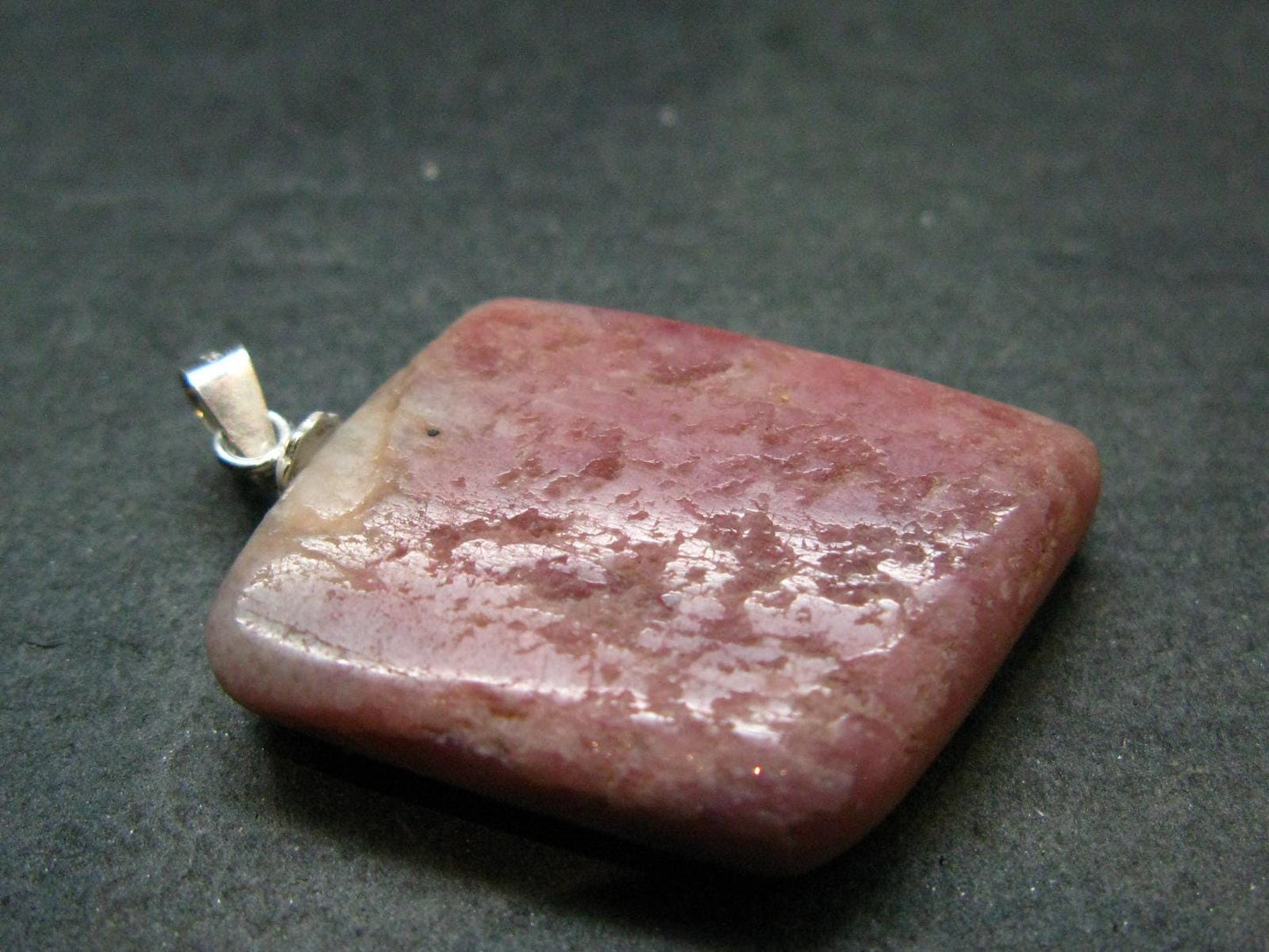 Pink Petalite Silver Pendant from Canada - 1.4" - 5.90 Grams