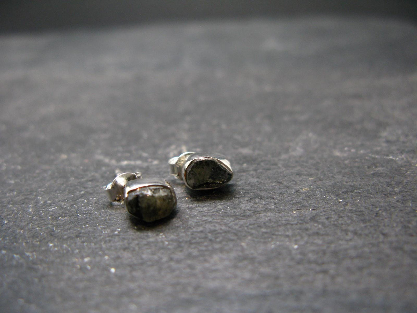 Phenakite Phenacite Stud Earrings From Brazil - 0.5" - 1.14 Grams