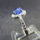 Gem Terminated Blue Tanzanite Silver Ring from Tanzania - 1.94 Grams - Size 5.5