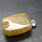 Rutilated Quartz Silver Pendant From Brazil - 1.1"