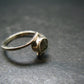 Cute Gem Moldavite Sterling Silver Ring From Czech Republic - Size 5.25 - 1.57 Grams
