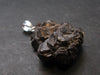 Very Rare Z-Stone (Limonite after Marcasite) Silver Pendant from Sahara Dessert, Egypt - 1.1" - 6.7 Grams