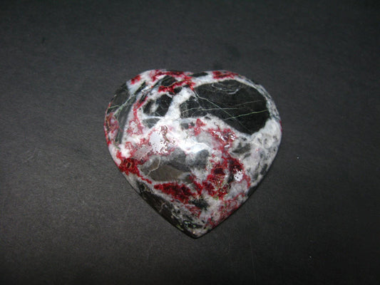 Cinnabar in Dolomite Cabochon from China - 38.19 Grams - 52x50mm