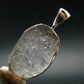 Gray Herderite Silver Pendant from Africa - 1.1" - 3.03 Grams
