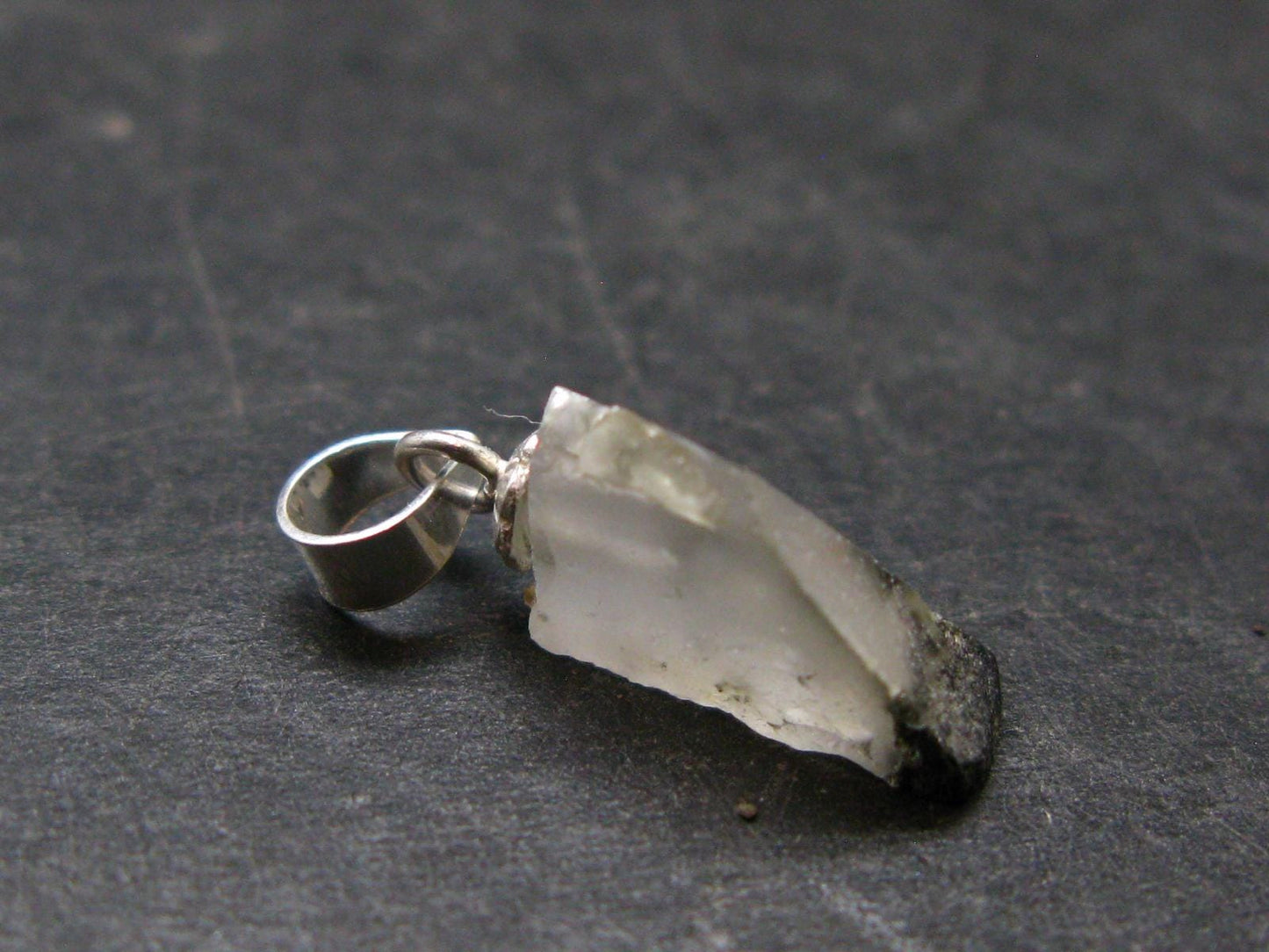 Phenakite Phenacite Crystal Silver Pendant from Russia - 0.7" - 0.77 Grams