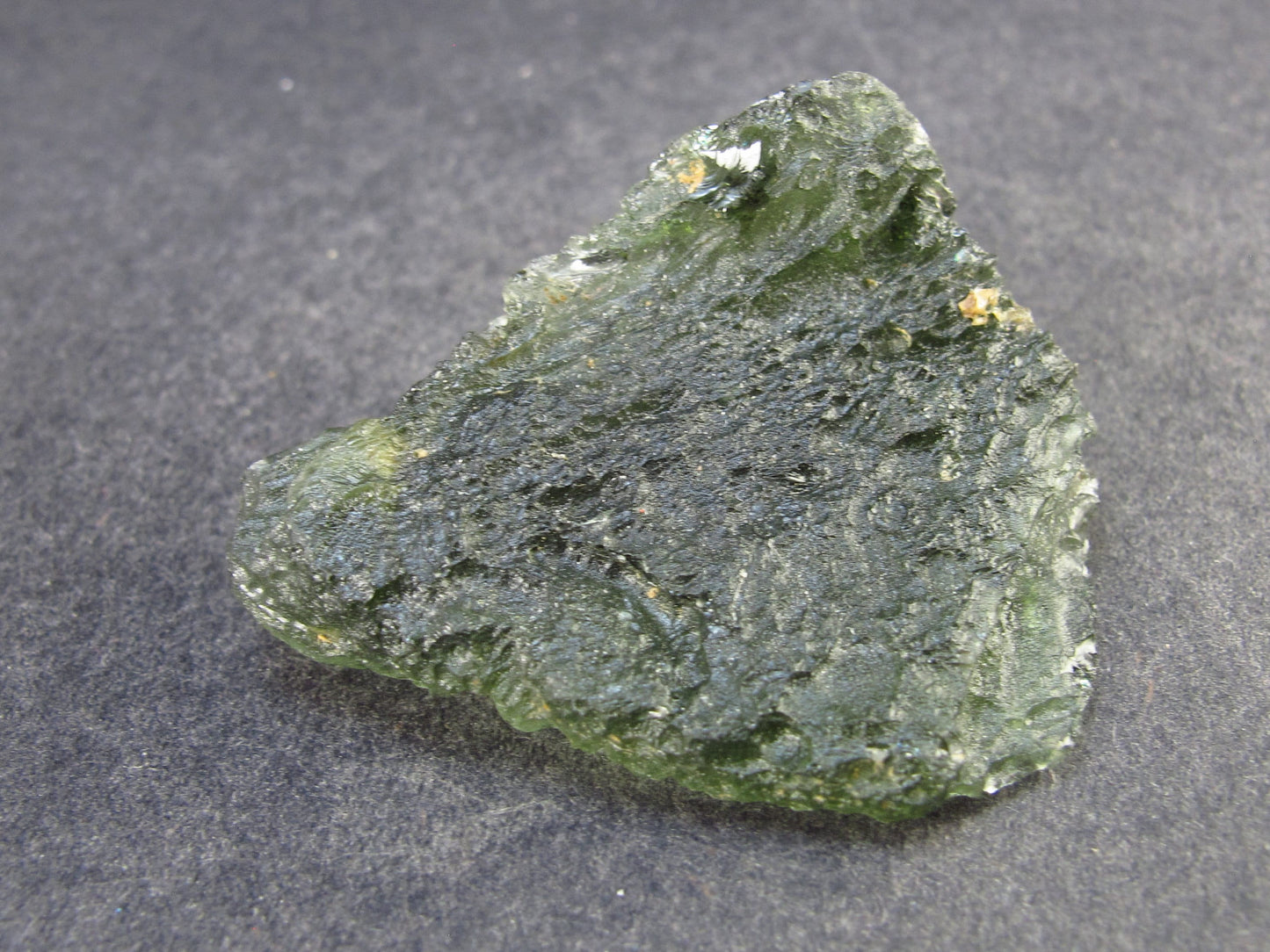 Moldavite Tektite Raw Piece from Czech Republic - 1.6" - 66.9 Carats - 13.3 Grams