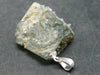 Green Apatite Crystal Silver Pendant From Portugal - 1.2" - 5.98 Grams