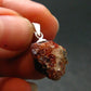 Rare Zircon Crystal Silver Pendant From Tanzania - 0.9" - 3.49 Grams
