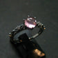 Natural Rose Quartz Ring from Brazil - 1.77 Grams - Size adjustable