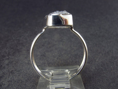 Herderite Crystal Silver Ring from Brazil - 2.45 Grams - Size 8.5