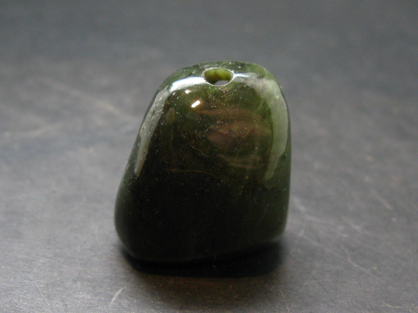 Nephrite Jade 1.1" Pendant From Canada (Metal Free) - 26.67 Grams