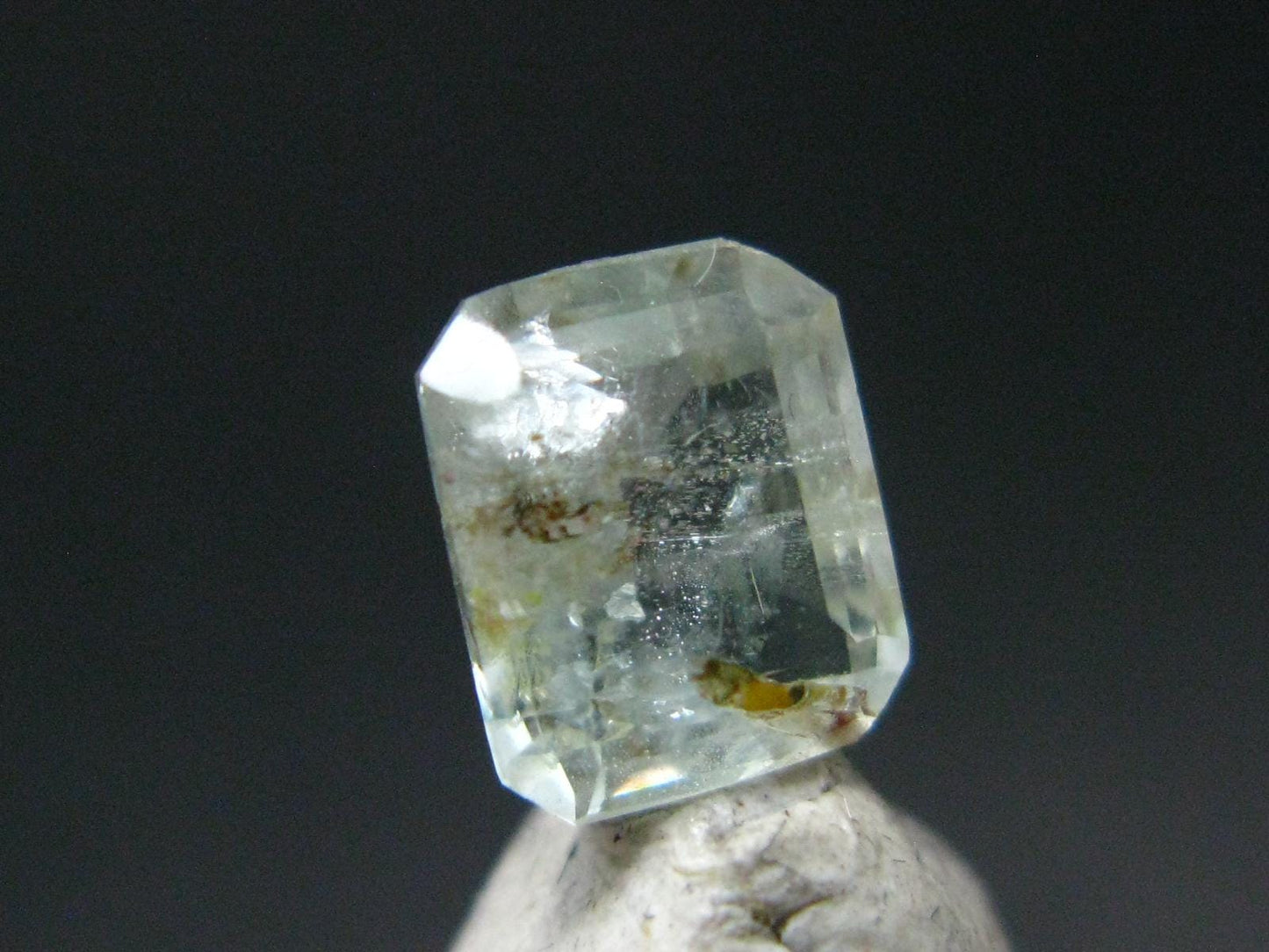 Rare Gem Natrolite Cut Stone from USA - 1.59 Carats