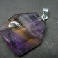 Stunning Natural Gem Ametrine Crystal Silver Pendant From Bolivia - 1.1" - 5.13 Grams