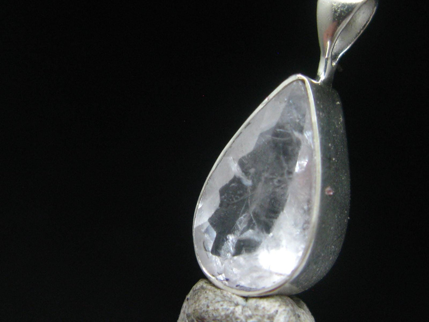 Gem Phenakite Phenacite Facetted Pendant from Russia - 1.96 Grams - 0.8"