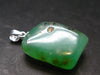 Chrysoprase Silver Pendant From Australia - 1.1" - 4.86 Grams