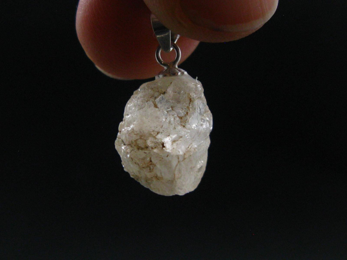 Phenakite Phenacite Silver Pendant from Burma Myanmar - 0.8 Inches - 1.84 Grams