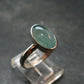 Extremely Rare Grandidierite Silver Ring From Madagascar - Size 8 - 2.90 Grams