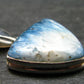 Blue Ice Glacierite Silver Pendant from Indonesia - 1.3" - 6.38 Grams