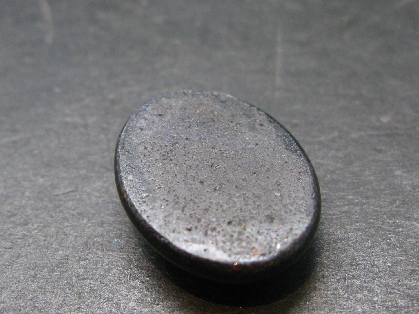 Fine Black Opal Cabochon from Australia - 0.7" - 2.08 Grams