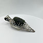 Natural Moldavite Pendant | Sterling Silver | Tektite from Czech Republic | Unique Green Crystal Jewelry - 9.75 Grams