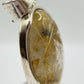 Golden Rutilated Quartz Pendant – Natural Needle Crystal in Sterling Silver