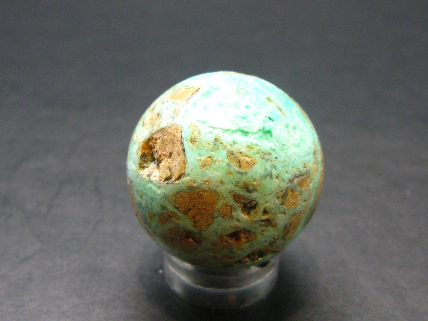 Rare Green Smithsonite Sphere Ball from Namibia - 1.0" - 18.07 Grams