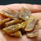 Lot of 10 Rare Orange Kyanite Crystals From Tanzania