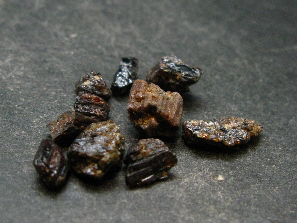 Lot of 10 Rare Painite Crystals From Burma - 18.50 Carats