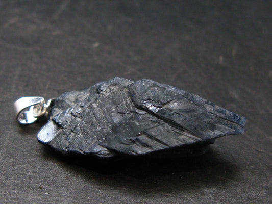 Vivianite Silver Pendant From Romania - 1.4" - 3.76 Grams