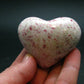 Large Cinnabar in Quartz Heart from Peru - 72.70 Grams - 1.9"