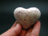 Large Cinnabar in Quartz Heart from Peru - 72.70 Grams - 1.9"