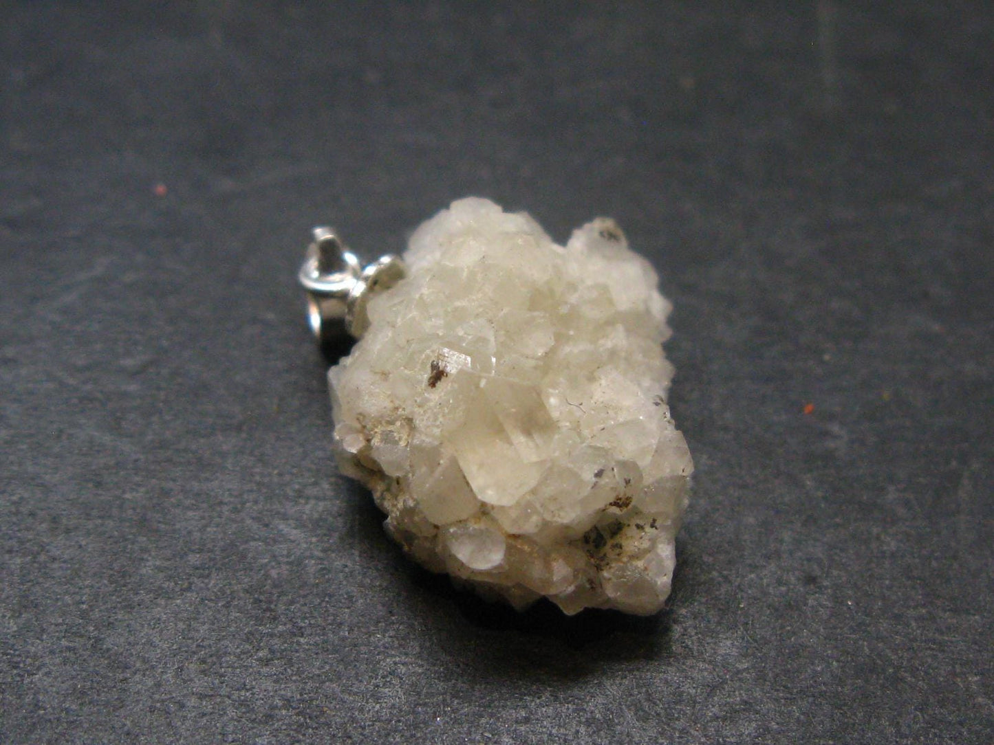 Gem Phenakite Phenacite Crystal Silver Pendant from Colorado - 0.8" - 11.90 Carats