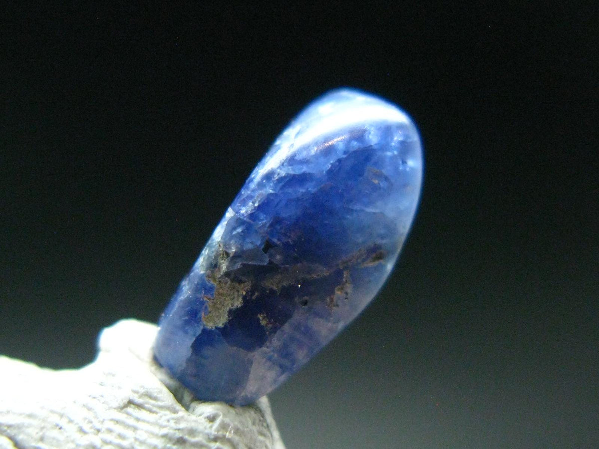 Gem Benitoite Polished Stone From California - 2.49 Carats - 11x6mm