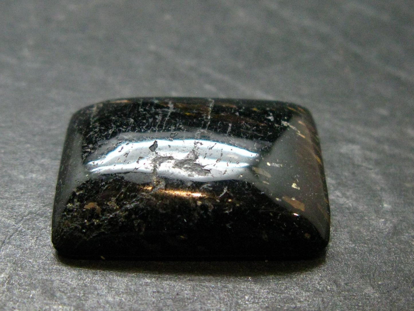 Rare Nuumite Nuummite Cabochon From Greenland - 1.0" - 7.0 Grams