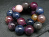 Fancy Color Sapphire Genuine Bracelet ~ 7 Inches ~ 10mm Round Beads